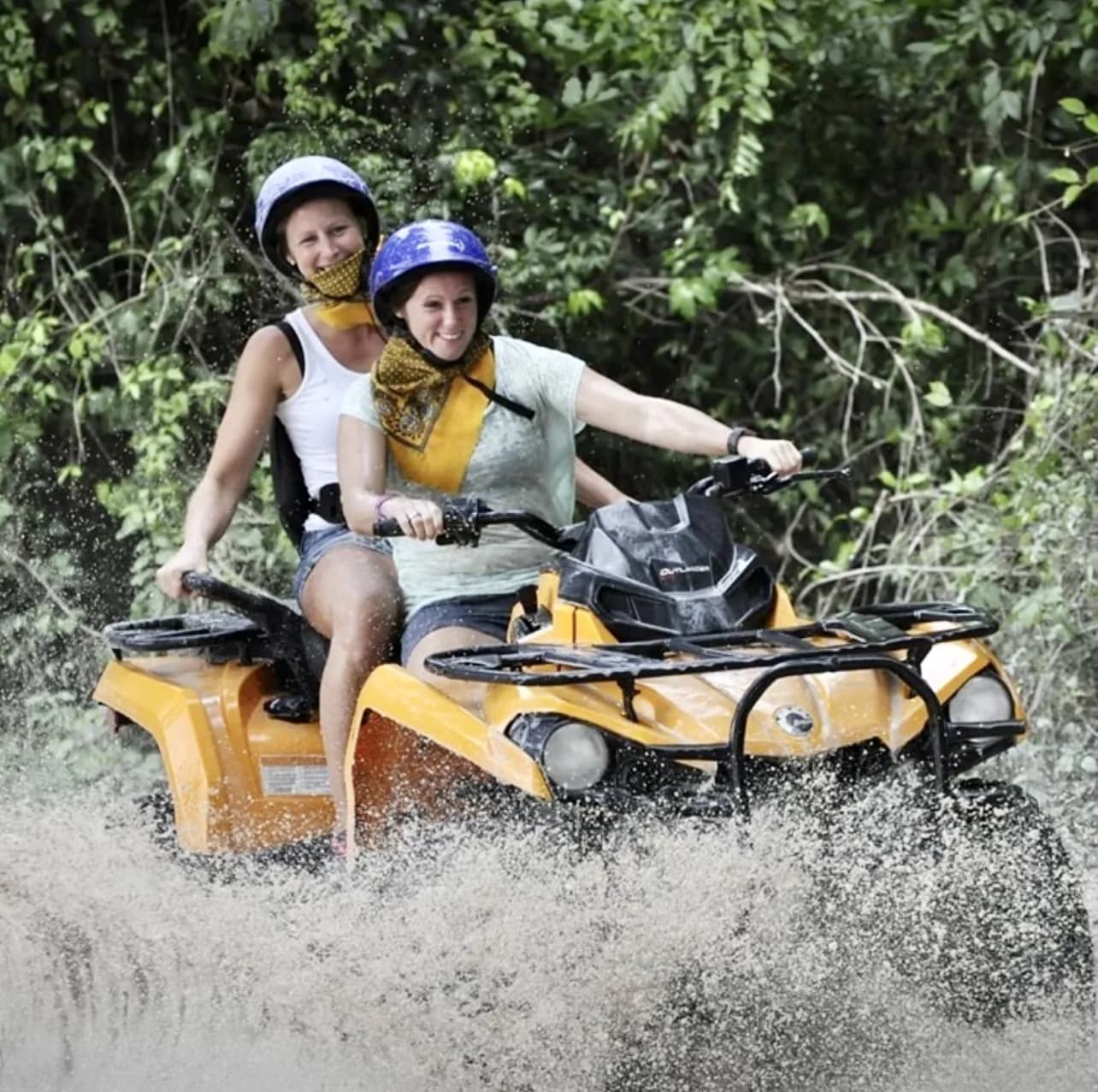 Cozumel ATV Jungle & Reef Adventure - atv jungle splash action in Cozumel