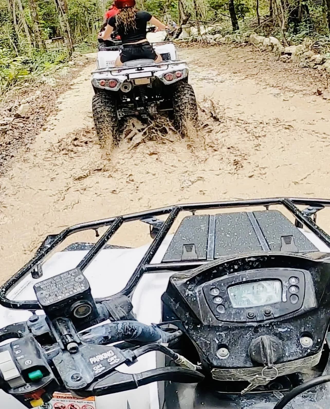 Cozumel ATV Jungle & Reef Adventure - atv pov mud trail in Cozumel