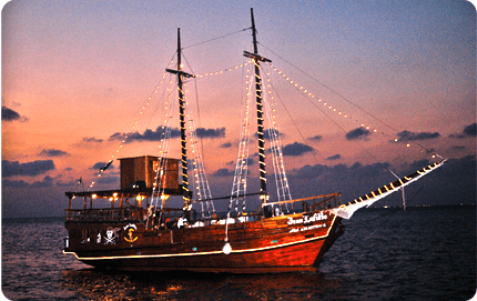 Pirate Ship Dinner Cruise & Lobster Feast Cozumel